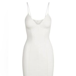 SKIMS cotton shapewear mini dress in Marble